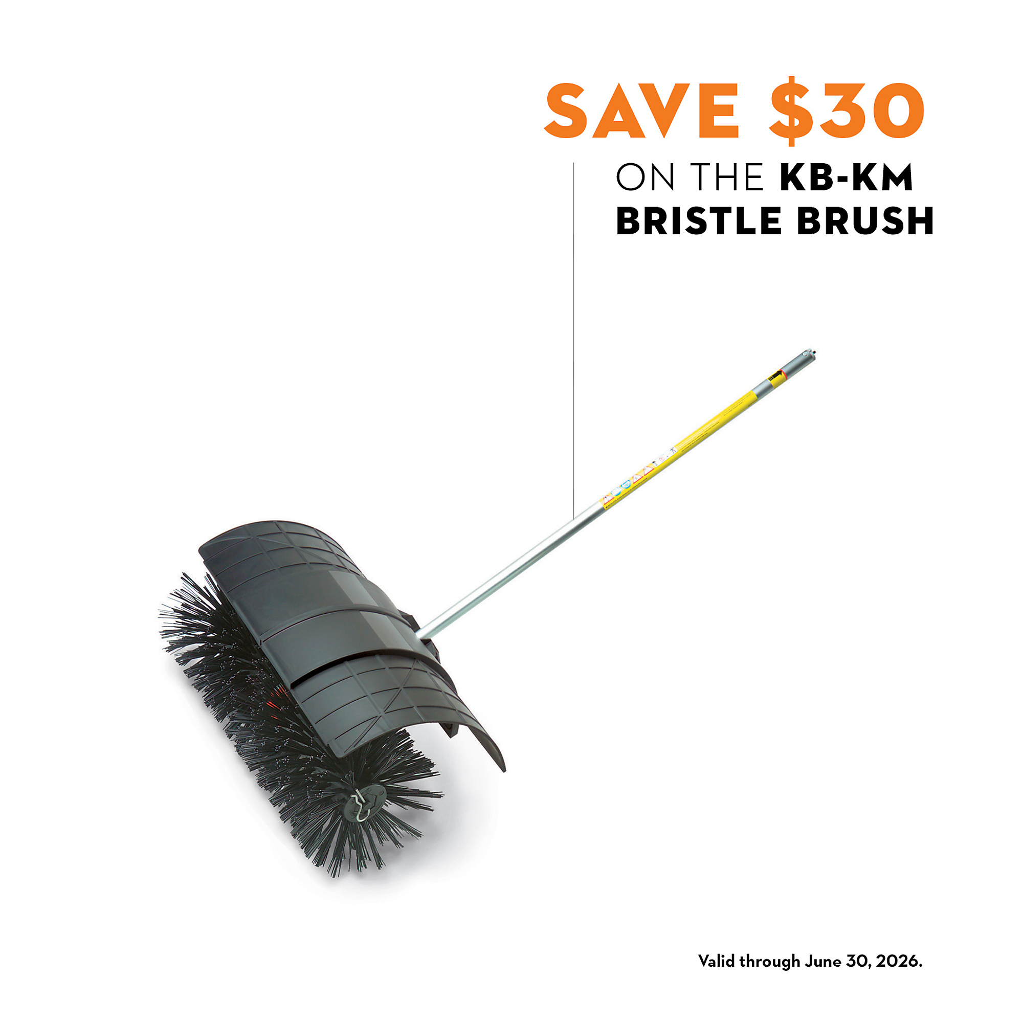 STIHL KombiMotor Bristle Brush Attachment, Model# KB-KM Bristle Brush